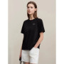 Amii Women's Cotton T-Shirt 2026 Summer New Round Neck Metal Patch Casual Tops Loose Fit Short Sleeve Women's Tee Shirt 12642014