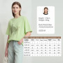 AMII Summer Casual T-shirt for Women 2025 Print Round Neck Short Sleeve Shirts Lady Fashion New Loose Clothes Woman 12522007