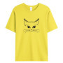 Women's 100 Cotton T Shirts Oversized Casual Tee 2025 Summer Short Sleeve Top New Cat Graphic Woman Clothing