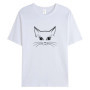 Women's 100 Cotton T Shirts Oversized Casual Tee 2025 Summer Short Sleeve Top New Cat Graphic Woman Clothing