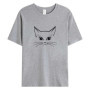 Women's 100 Cotton T Shirts Oversized Casual Tee 2025 Summer Short Sleeve Top New Cat Graphic Woman Clothing