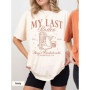 Custom Last Rodeo Bachelorette Shirt Cowgirl Bachelorette Party Shirt for Bride Funny Unisex Top Daily Trendy Party Streetwear