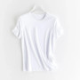 High-end New 10 Silk & Mercerized Cotton Women T-shirt Luxury Tee Short Sleeve Silky Feeling Summer Wear 2025 Tops V / O-neck