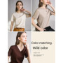 80 Pieces Liquid Ammonia Silk Cotton White Short Sleeved Shoulder T-shirt for Women's Spring/summer V-round Neck Basic Top