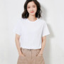 Spring Summer T-shirts 2026 Summer White Tops Casual Short Sleeve Women Tshirt O-neck Solid Summer Tops Korean Fashion Shirts