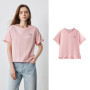 TOYOUTH Women Short Sleeve T shirt 2025 Spring New Tops 8521802