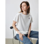 TOYOUTH Women Short Sleeve T shirt 2025 Spring New Tops 8521802