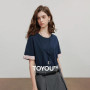 TOYOUTH Women Short Sleeve T shirt 2025 Summer New Casual Tops 8521067