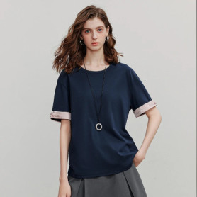 TOYOUTH Women Short Sleeve T shirt 2025 Summer New Casual Tops 8521067