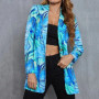 Fashion New Print Blazer Women's Vintage Letter Irregular Jacket High Street Elegant Women's Jacket Women Clothing