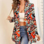 Fashion New Print Blazer Women's Vintage Letter Irregular Jacket High Street Elegant Women's Jacket Women Clothing