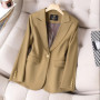 2025 New High Quality Spring Autumn Ladies Blazer Jacket Women Long Sleeve Business Work Wear Formal Coat Female Outerwear 4XL