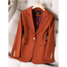 2025 New High Quality Spring Autumn Ladies Blazer Jacket Women Long Sleeve Business Work Wear Formal Coat Female Outerwear 4XL