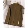 2025 New High Quality Spring Autumn Ladies Blazer Jacket Women Long Sleeve Business Work Wear Formal Coat Female Outerwear 4XL