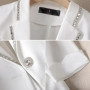 2024 New Summer Women's Blazer Diamond-Encrusted Sunscreen Jacket White Suit Jacket Women Fashion Thin Blazer Ladies Tops5XL