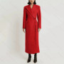 Fashion Elegant Single Button Women Long Blazer Female Daily Coat Formal Ankle Length Dress jaqueta feminina
