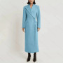 Fashion Elegant Single Button Women Long Blazer Female Daily Coat Formal Ankle Length Dress jaqueta feminina