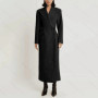 Fashion Elegant Single Button Women Long Blazer Female Daily Coat Formal Ankle Length Dress jaqueta feminina