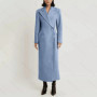 Fashion Elegant Single Button Women Long Blazer Female Daily Coat Formal Ankle Length Dress jaqueta feminina