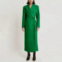 Fashion Elegant Single Button Women Long Blazer Female Daily Coat Formal Ankle Length Dress jaqueta feminina