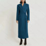 Fashion Elegant Single Button Women Long Blazer Female Daily Coat Formal Ankle Length Dress jaqueta feminina