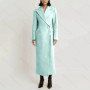 Fashion Elegant Single Button Women Long Blazer Female Daily Coat Formal Ankle Length Dress jaqueta feminina