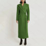 Fashion Elegant Single Button Women Long Blazer Female Daily Coat Formal Ankle Length Dress jaqueta feminina