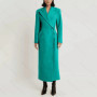 Fashion Elegant Single Button Women Long Blazer Female Daily Coat Formal Ankle Length Dress jaqueta feminina