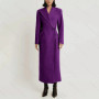 Fashion Elegant Single Button Women Long Blazer Female Daily Coat Formal Ankle Length Dress jaqueta feminina