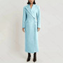 Fashion Elegant Single Button Women Long Blazer Female Daily Coat Formal Ankle Length Dress jaqueta feminina