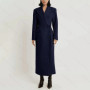 Fashion Elegant Single Button Women Long Blazer Female Daily Coat Formal Ankle Length Dress jaqueta feminina