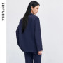 SENTUBILA Solid Blazers for Woman 2026 Autumn Notch Lapel Single-breasted Two-button Straight Loose Fit Tailored Coat 153XC8811X