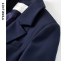 SENTUBILA Solid Blazers for Woman 2026 Autumn Notch Lapel Single-breasted Two-button Straight Loose Fit Tailored Coat 153XC8811X