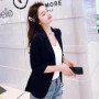 2025 Korean Fashion Blazers Women Summer Hot Sale Harajuku Vintage Outwear Office Lady Simple Soft Solid Color Casual Breathable