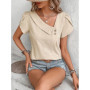 Solid Color Casual Slim Blouses For Women Fashion 2025 Summer Vintage Women's Shirts And Blouses Elegant Youth Female Tops