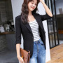 Linen Small Suit Women's Jacket Thin Blazer Coat 2026 Summer Cotton Linen Sunscreen Clothing Korean Casual Blazers Coat Tops 5XL
