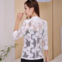 Lace Suit Jacket Women's Three Quarter Sleeved Suit Spring Summer Fashionable Sunscreen Shirt Drop Shipping