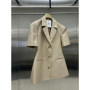 SuperAen 2024 Summer New Korean Short Sleeve Overcoat Women's Fashion Style Blazer Coat