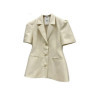 SuperAen 2024 Summer New Korean Short Sleeve Overcoat Women's Fashion Style Blazer Coat