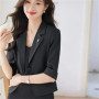 2026 New Short Suit Jacket Women's Blazer Casaco Feminino Spring Summer Coat Korean Women Receive High Praise Short Coat Top