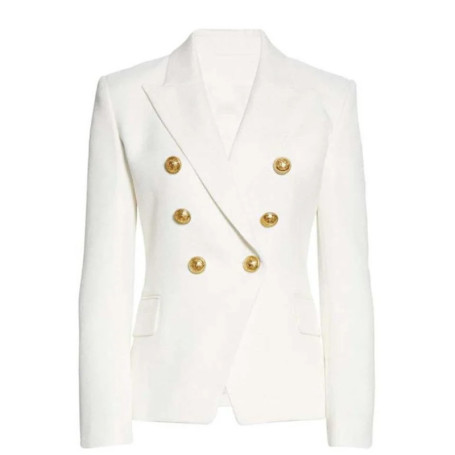 Women's Double-breasted Slim-Fitting Suit European-Style Solid Color Multi-Color Stylish Business Wear Jacket