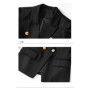 Women's Double-breasted Slim-Fitting Suit European-Style Solid Color Multi-Color Stylish Business Wear Jacket
