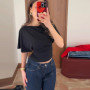 Chic Polka Dot Women's T-shirts Half Batwing Sleeve Slim Lace Up Short Tops 2026 Spring Summer Y2k Streetwear Woman Clothing