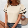 Solid Casual Loose Blouses For Women Fashion 2025 Summer Vintage Women's Oversized Shirts And Blouses Elegant Youth Female Tops