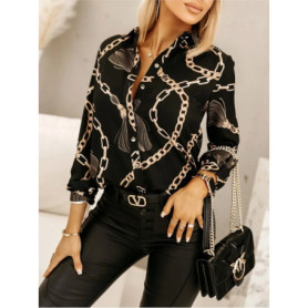Vintage Blouse Shirt Silk Tops Elegant Long Sleeve Loose Womens Blouses Camisas De Mujer Spring Autumn Streetwear Women Clothes