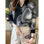 New Spring Women Blouse Fashion Office Ladies Printed Shirts Tops Blusa Mujer