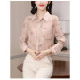 New elegant Women's Blouses ladies shirts Blusas Mujer Long Sleeve Shirts causal Tops
