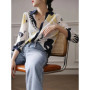 Fashion Luxury Ladies Shirt France Style Woman Printing Blouse Spring Summer Half Sleeve Tops Blusa Mujer