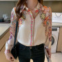 2025 Spring ladies shirts New elegant Women Blouses Long Sleeve Button-Down Tops blusa mujer