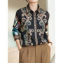 2025 Spring ladies shirts New elegant Women Blouses Long Sleeve Button-Down Tops blusa mujer